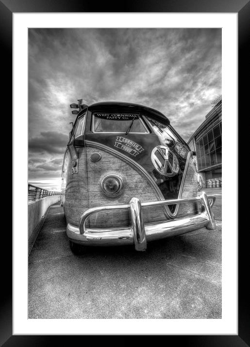 VW Camper Van Framed Mounted Print by David Pyatt