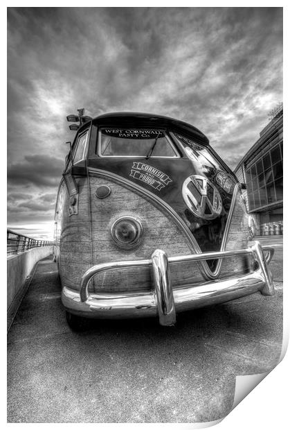 VW Camper Van Print by David Pyatt