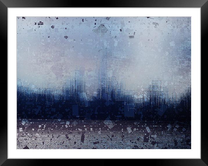 Urban abstraction Framed Mounted Print by Jean-François Dupuis