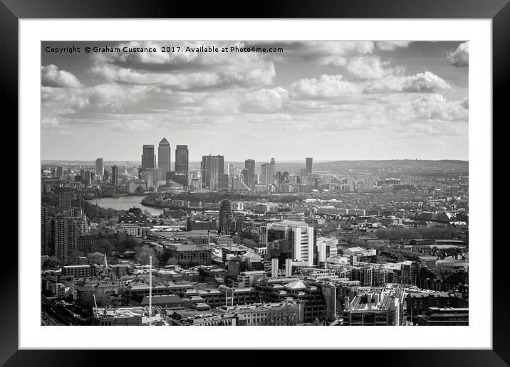City of London Framed Mounted Print by Graham Custance