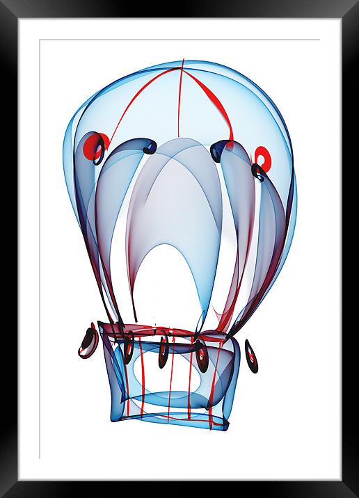 Hot Air Balloon Framed Mounted Print by Ann Garrett