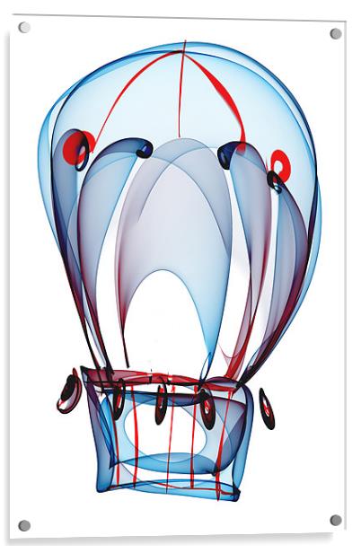 Hot Air Balloon Acrylic by Ann Garrett