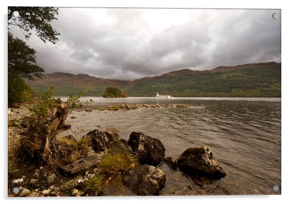 Loch Lomond Scotland Acrylic by Eddie John