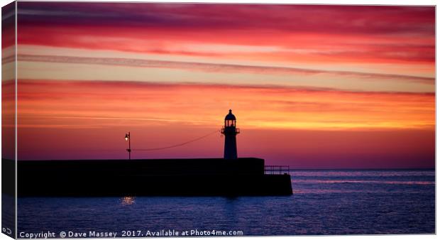 The Lighthouse and the Lamp Canvas Print by Dave Massey