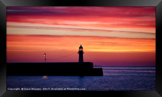 The Lighthouse and the Lamp Framed Print by Dave Massey