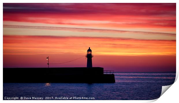 The Lighthouse and the Lamp Print by Dave Massey