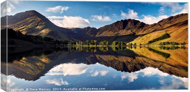 Springtime at Buttermere Canvas Print by Dave Massey
