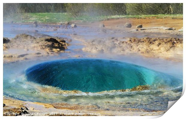 Glass Dome Geyser  Print by David Chennell