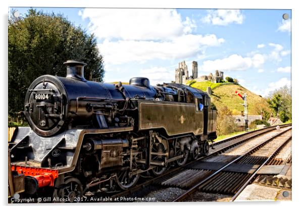 Swanage Steam Train  Acrylic by Gill Allcock