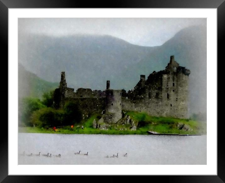 Majestic Ruins of Kilchurn Castle argyll and bute Framed Mounted Print by dale rys (LP)