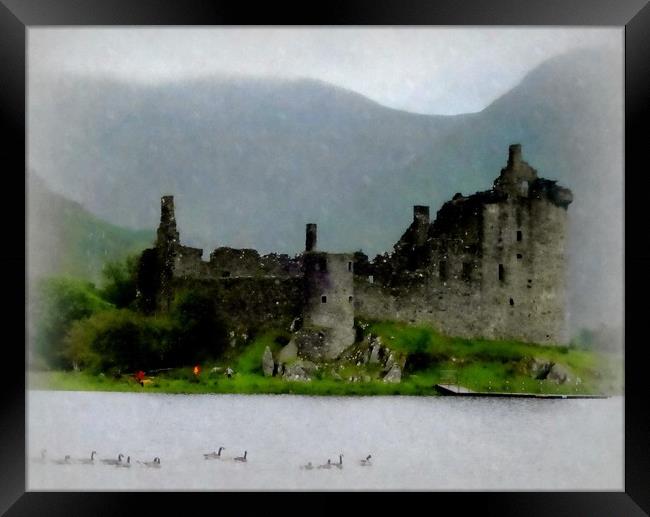 Majestic Ruins of Kilchurn Castle argyll and bute Framed Print by dale rys (LP)