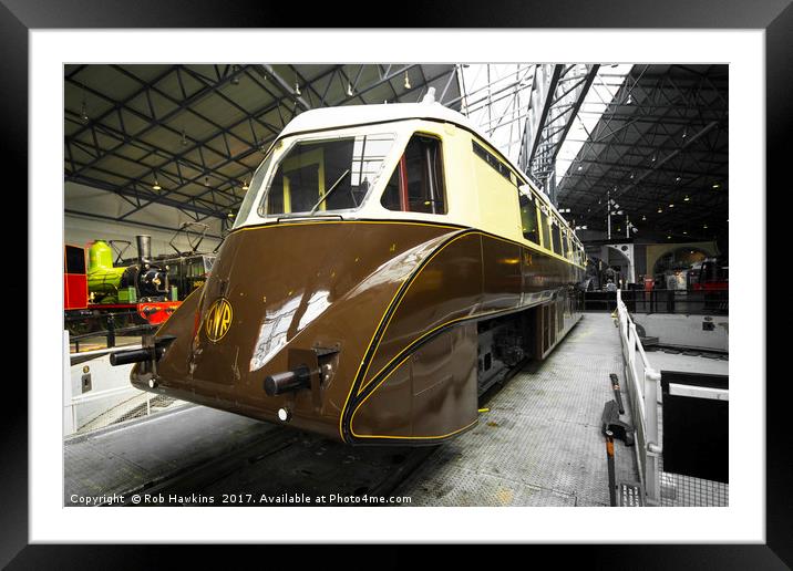 GWR Railcar  Framed Mounted Print by Rob Hawkins