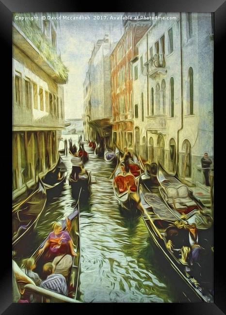 Rush Hour Venice Framed Print by David Mccandlish