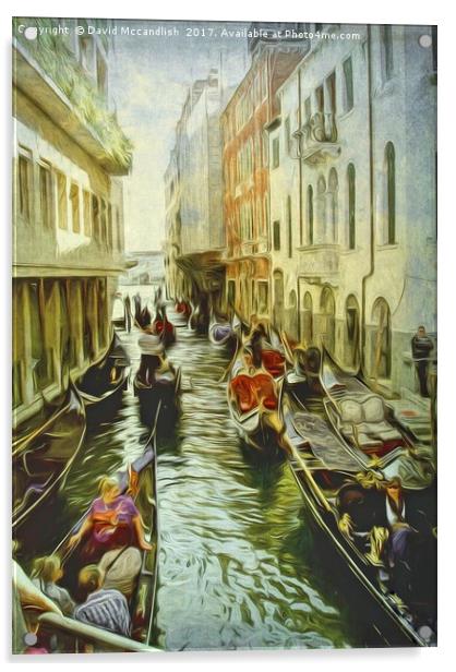 Rush Hour Venice Acrylic by David Mccandlish