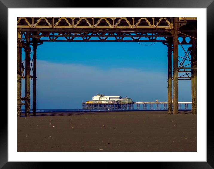 North Pier,Blackpool.    Framed Mounted Print by Victor Burnside