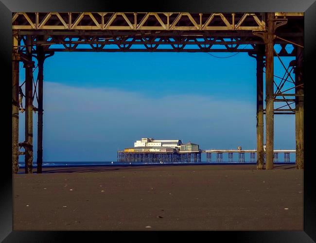 North Pier,Blackpool.    Framed Print by Victor Burnside