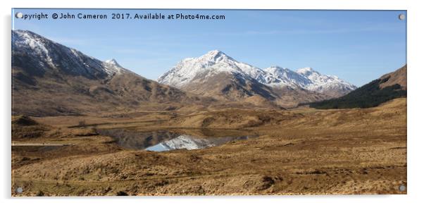 Majestic Scottish Highlands Landscape Acrylic by John Cameron