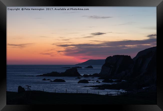 Ayrmer Cove in South Hams Framed Print by Pete Hemington