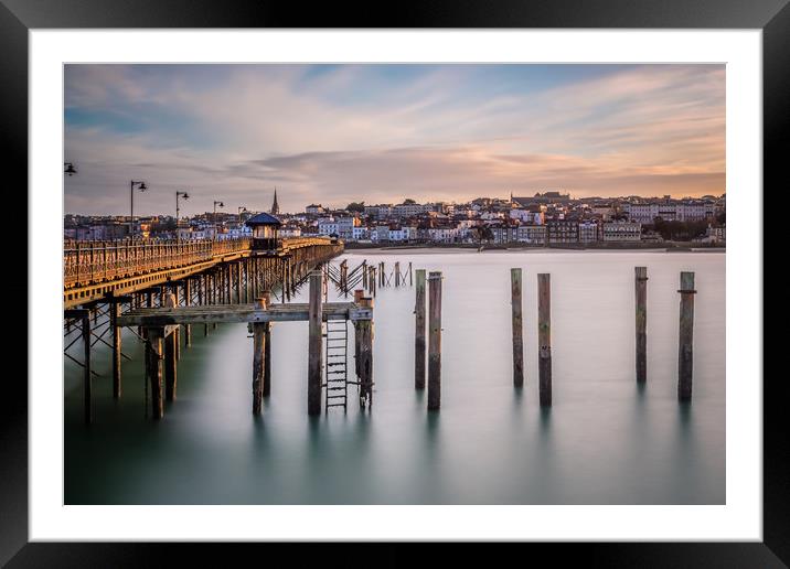 Old Ryde Pier Framed Mounted Print by Wight Landscapes