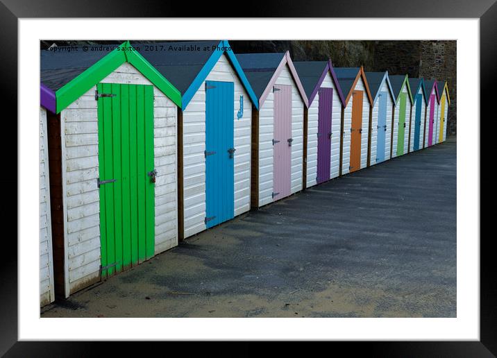 COLOURED. Framed Mounted Print by andrew saxton