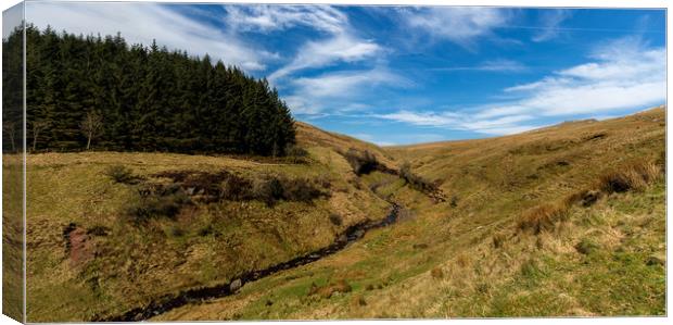 The Welsh Valleys Canvas Print by Andrew Richards