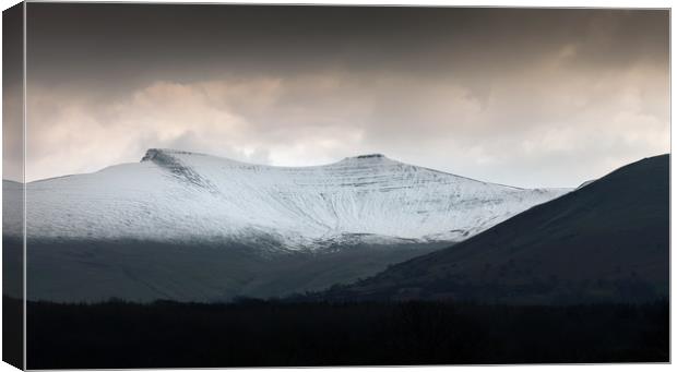 Pen y Fan and Corn Du Canvas Print by Leighton Collins