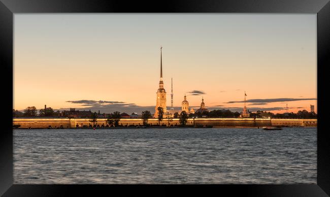 Peter and Paul fortress Framed Print by Yury Petrov