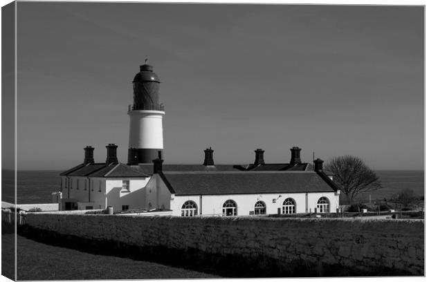 Souter LightHouse, Northumberland Canvas Print by John Hall