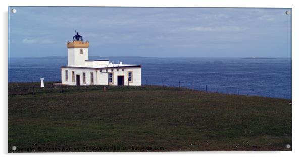 Duncansby Head Lighthouse Acrylic by Steven Watson