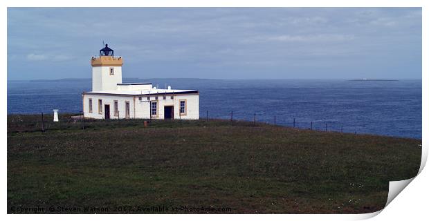 Duncansby Head Lighthouse Print by Steven Watson