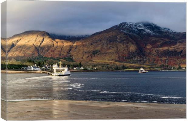 Loch Linnhe  Canvas Print by Valerie Paterson