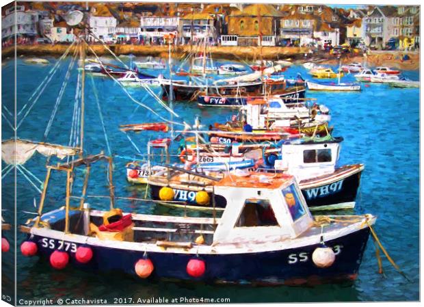 Enchanting Maritime Bucolic, St Ives Canvas Print by Catchavista 