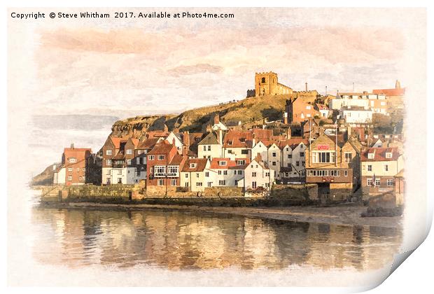 Yorkshire Coast - Whitby Print by Steve Whitham