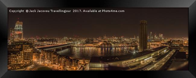 Thames Panorama Framed Print by Jack Jacovou Travellingjour