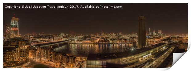 Thames Panorama Print by Jack Jacovou Travellingjour