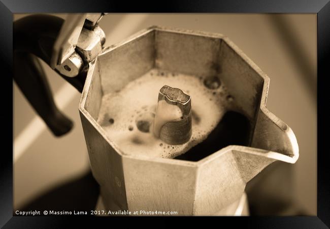 coffee machine Framed Print by Massimo Lama