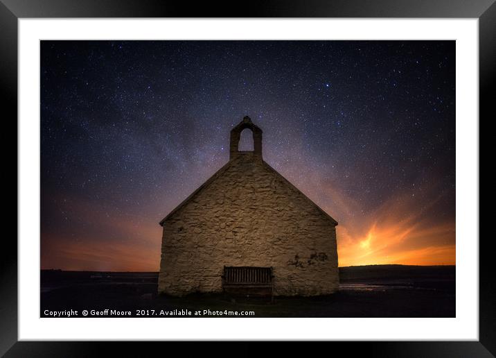 Hunting Welsh Dragons In Anglesey at  St. Cwyfan's Framed Mounted Print by Geoff Moore