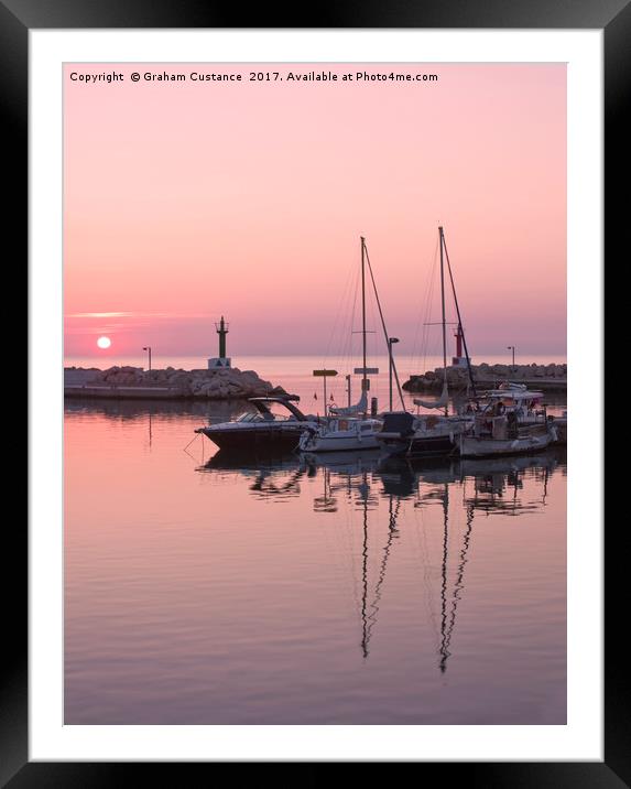 Cala Bona Sunrise Framed Mounted Print by Graham Custance