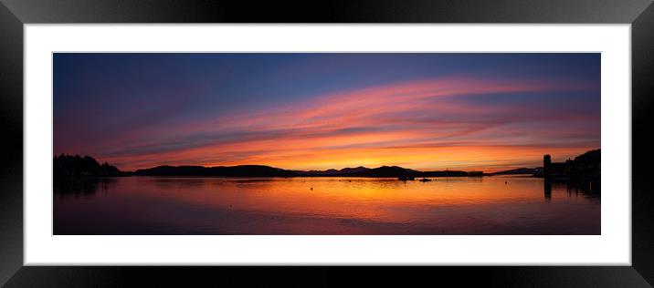 Oban Sunset Framed Mounted Print by James Buckle