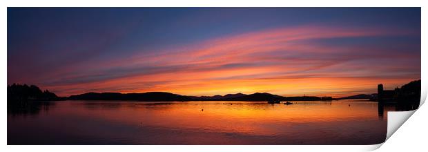 Oban Sunset Print by James Buckle