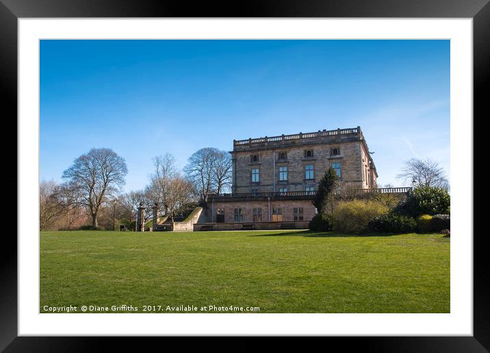 Nottingham Castle Framed Mounted Print by Diane Griffiths