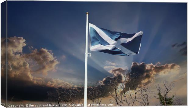Flying the flag Canvas Print by jim scotland fine art