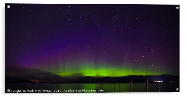 Aurora over Loch Lomond Acrylic by Mark McGillivray
