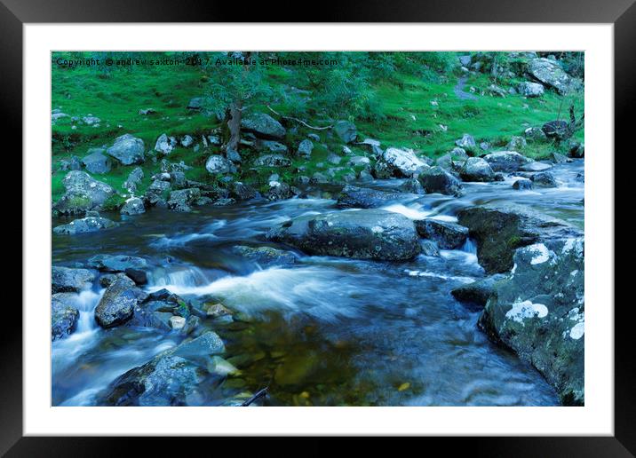 STONE EDGE Framed Mounted Print by andrew saxton
