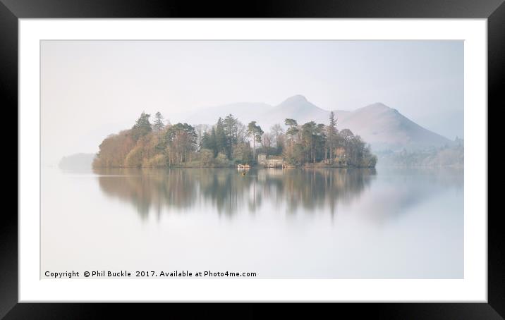 Dreamy Derwent Isle Reflections Framed Mounted Print by Phil Buckle