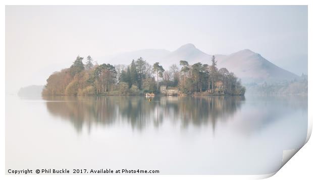 Dreamy Derwent Isle Reflections Print by Phil Buckle