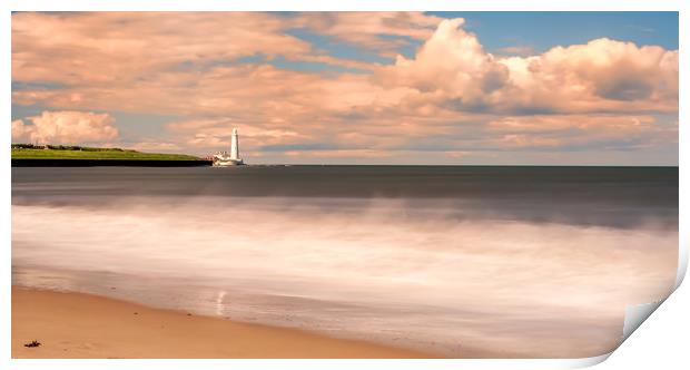 St Mary from the beach Print by Naylor's Photography