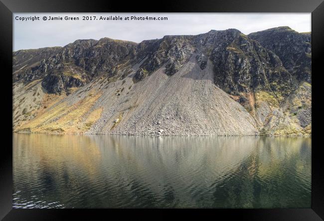 Wastwater Screes Framed Print by Jamie Green
