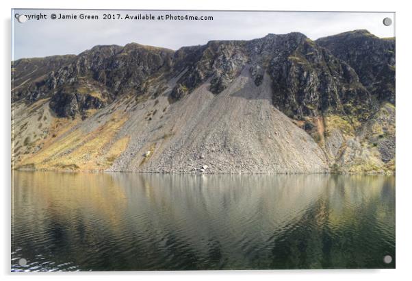 Wastwater Screes Acrylic by Jamie Green