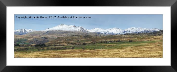 The Lakeland Fells From Birker  Framed Mounted Print by Jamie Green